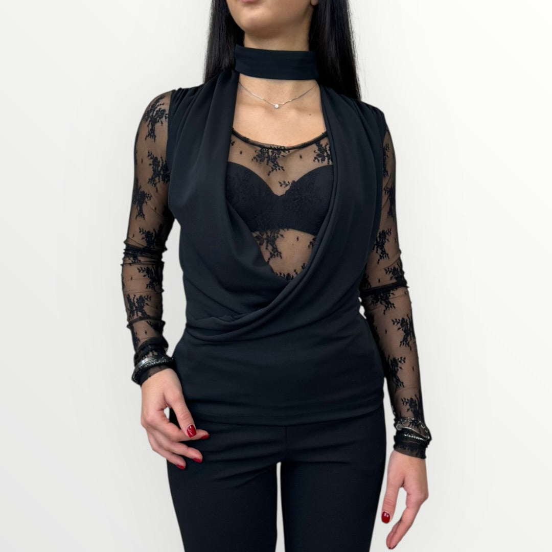 IMPERIAL - TOP CON LACCETTO SUL COLLO