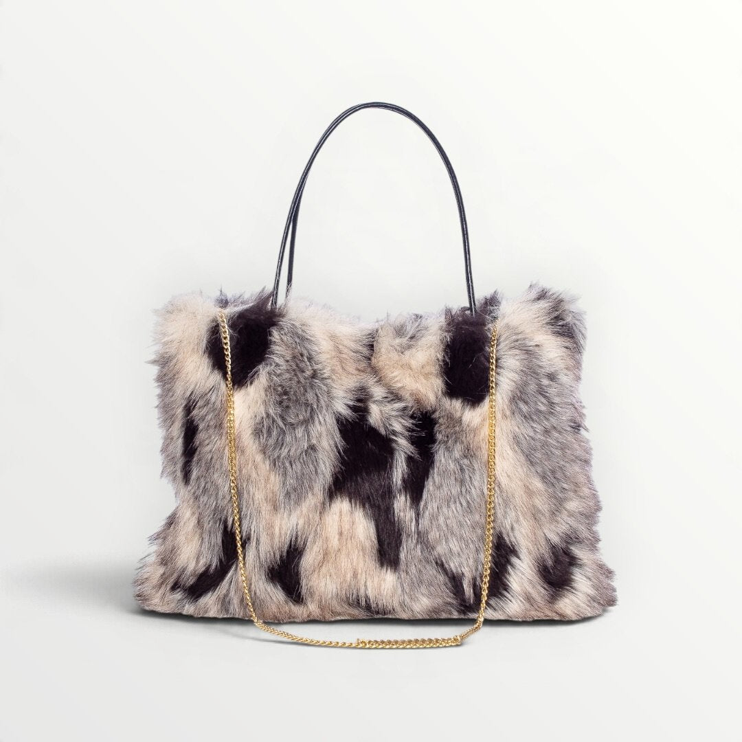 AYFEE - BORSA IN ECO-PELLICCIA CON MANICO FINE