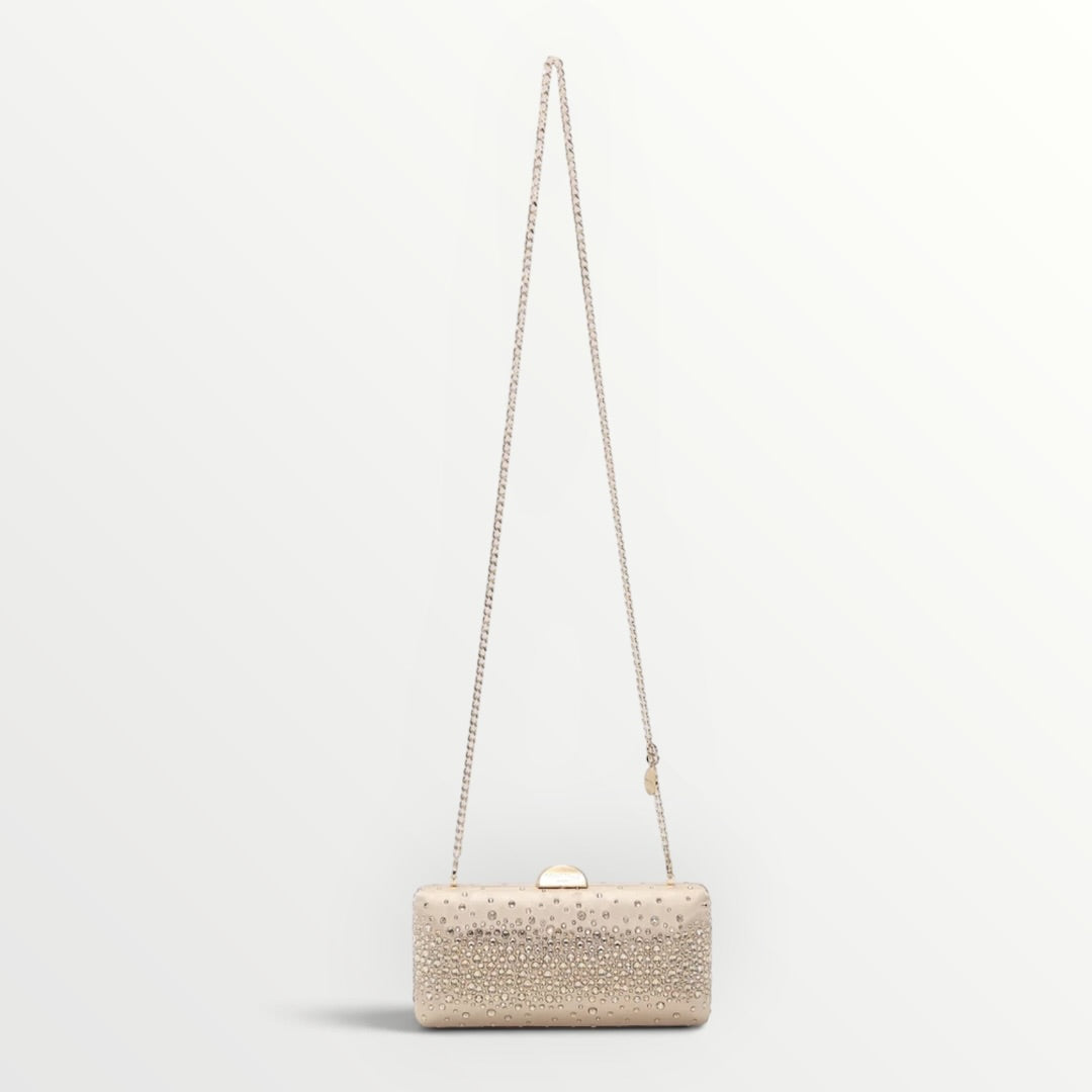 MIMI' MUA' - BORSA CLUTCH CON STRASS SPARSI