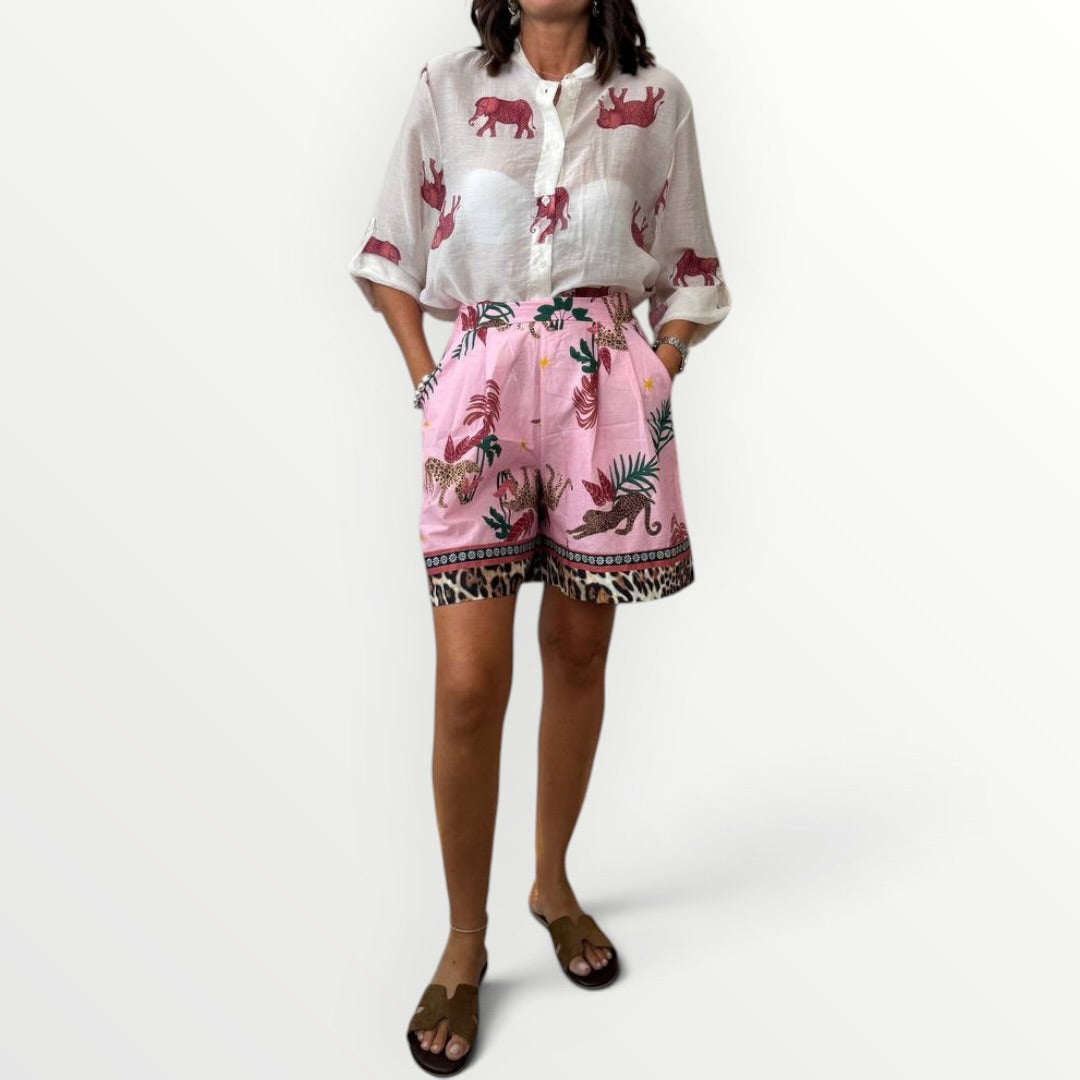 HAVEONE - CAMICIA FORTUNA CON ELEFANTINI