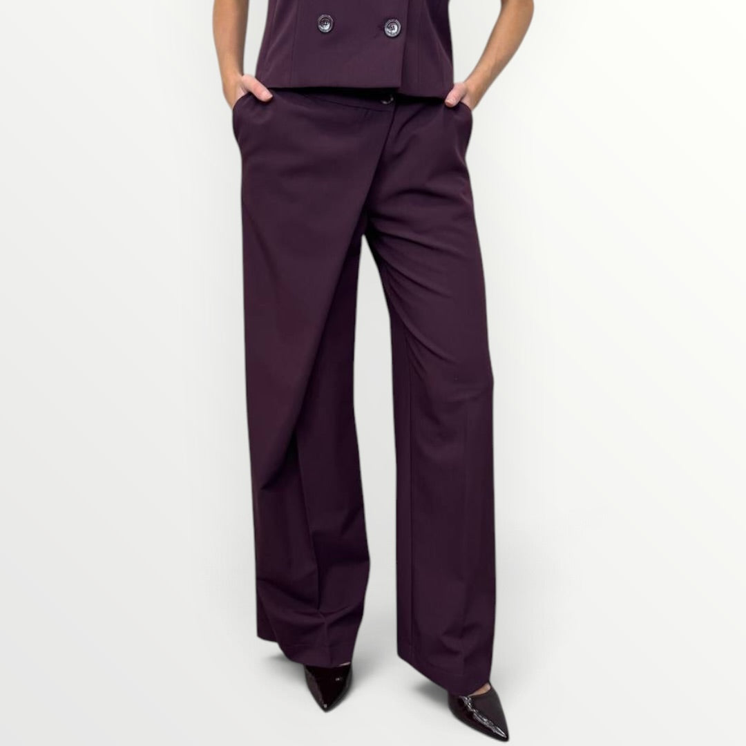 IMPERIAL - PANTALONE A PORTAFOGLIO CON BOTTONE A VISTA