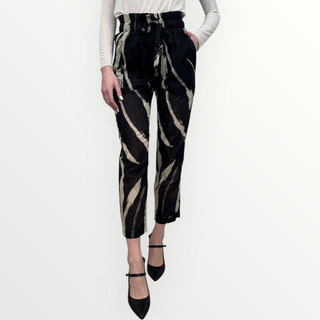 SOUVENIR - PANTALONE A SIGARETTA A STAMPA