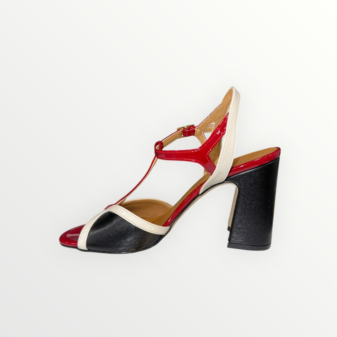 DIVINE FOLLIE - SANDALO CON TACCO LARGO