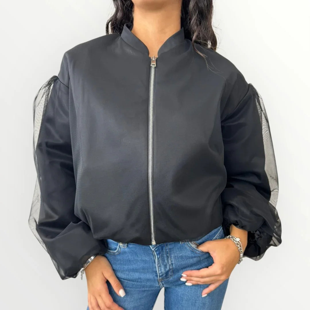 IMPERIAL - BOMBER IN TULLE