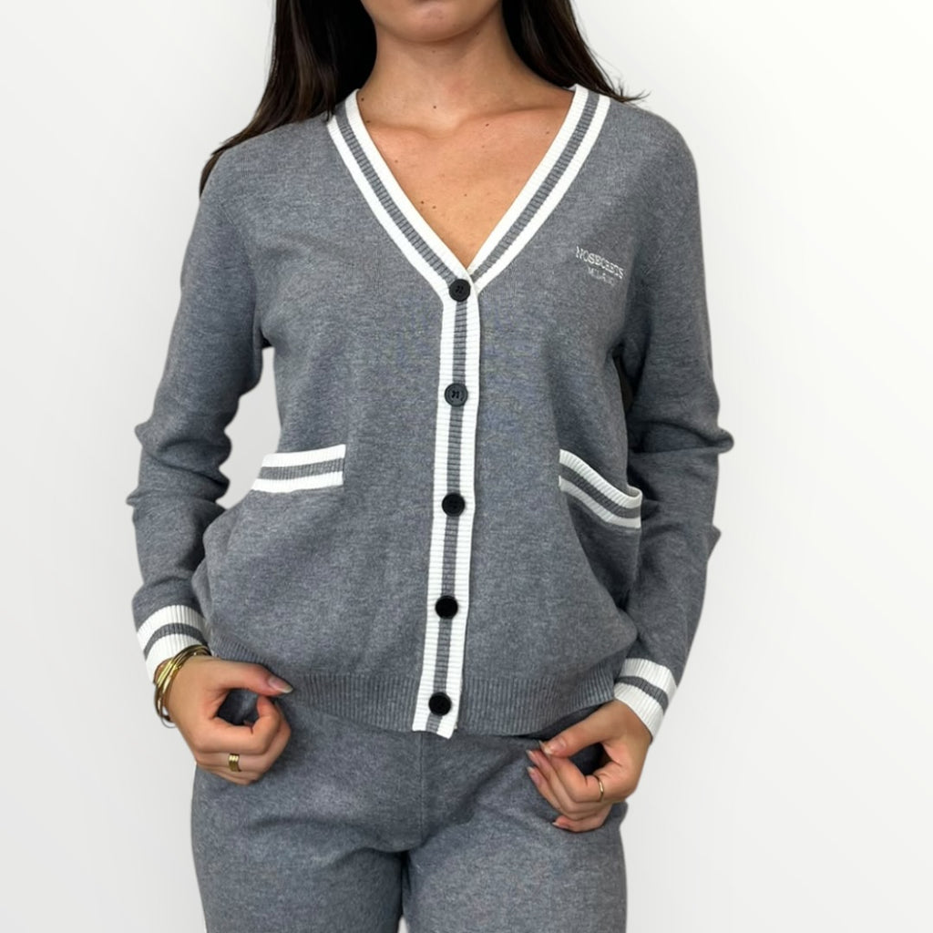 NO SECRETS - CARDIGAN CON PROFILI A CONTRASTO