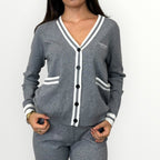NO SECRETS - CARDIGAN CON PROFILI A CONTRASTO