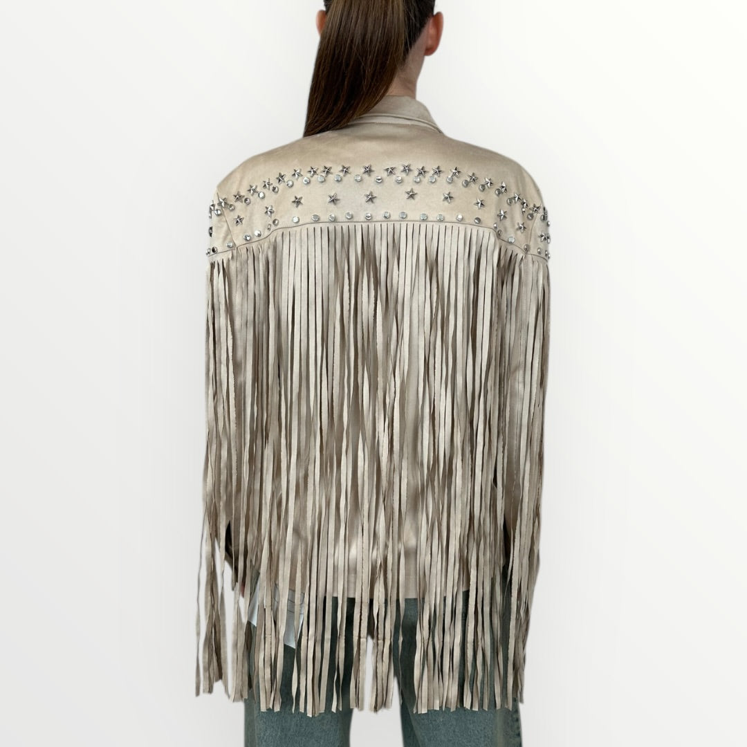 HAVEONE - GIACCA CON FRANGE