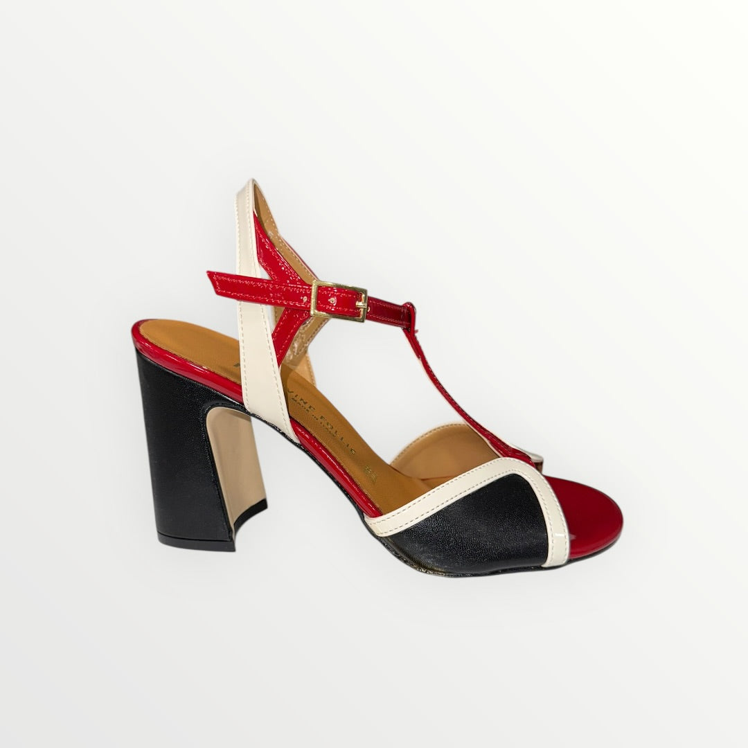 DIVINE FOLLIE - SANDALO CON TACCO LARGO
