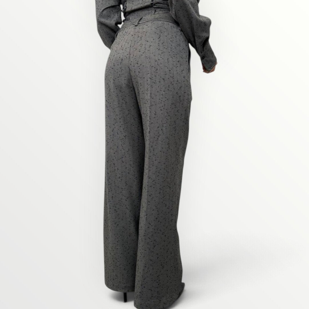 PHILIA LOFT - PANTALONE A PALAZZO CON PIEGA STIRATA Immagine secondaria del prodotto