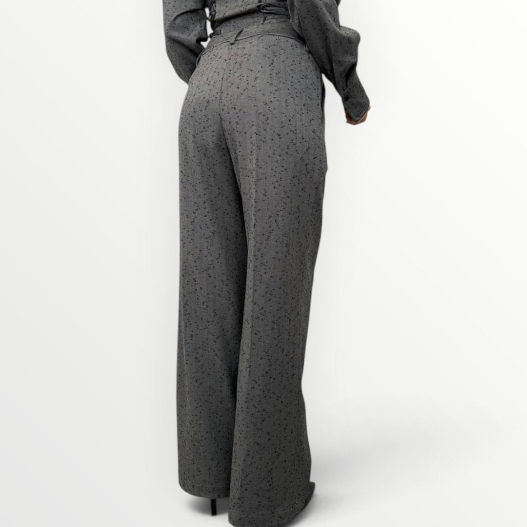 PHILIA LOFT - PANTALONE A PALAZZO CON PIEGA STIRATA