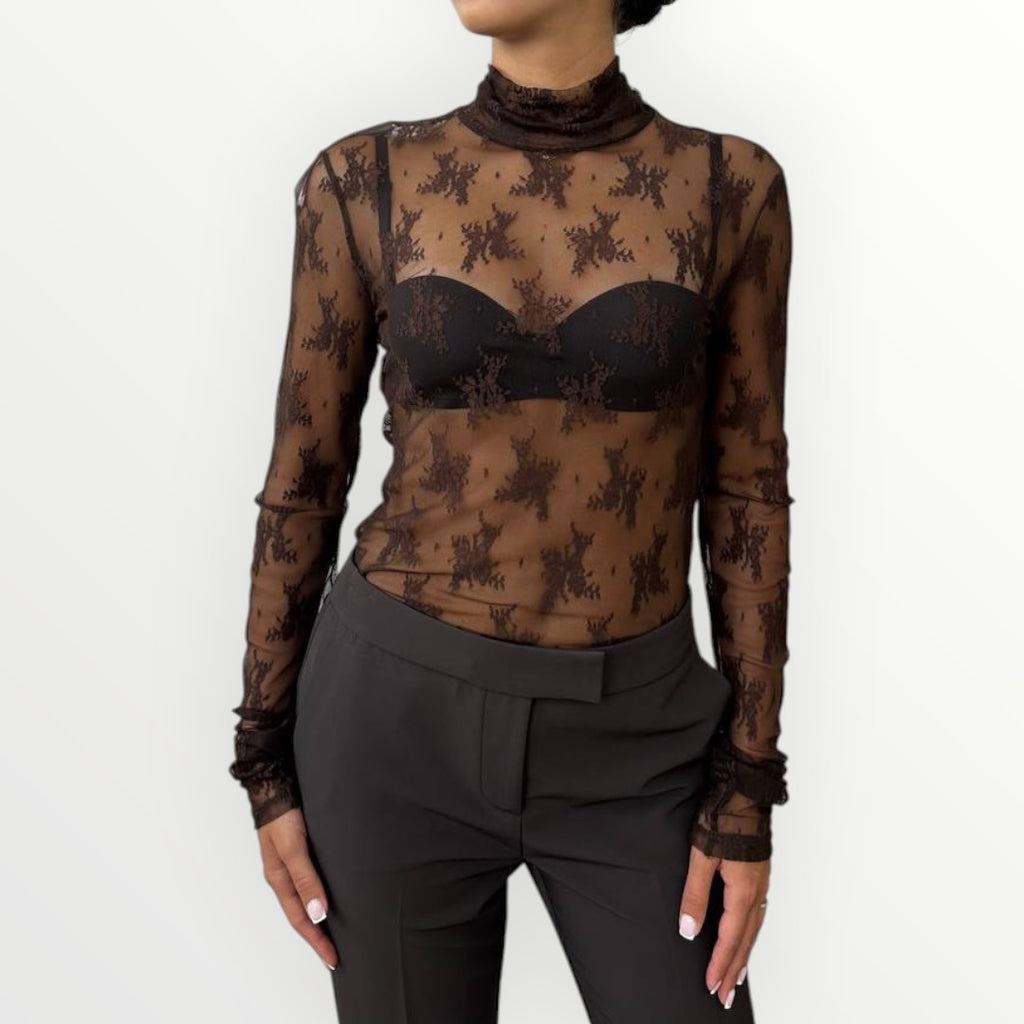 IMPERIAL - T-SHIRT DOLCEVITA IN PIZZO