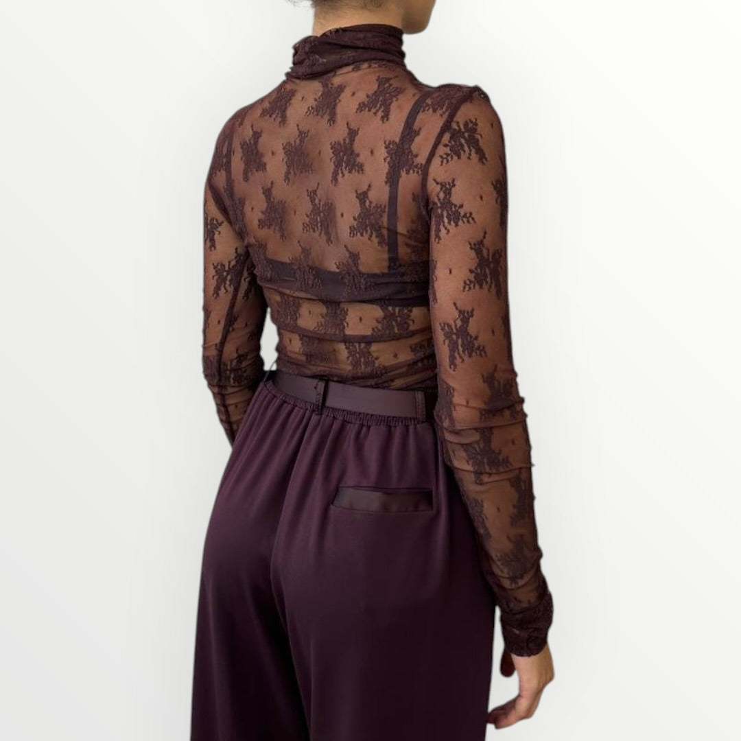 IMPERIAL - T-SHIRT DOLCEVITA IN PIZZO