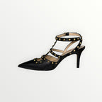 DIVINE FOLLIE - DECOLLETE IN VERNICE LUCIDA CON BORCHIE