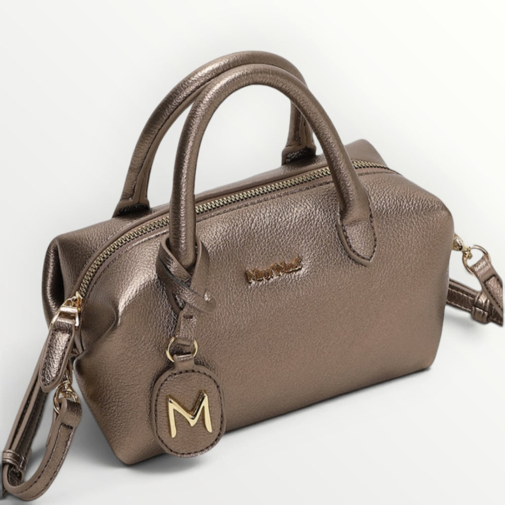 MIMI' MUA' - BORSA BAULETTO PICCOLA CON LOGO