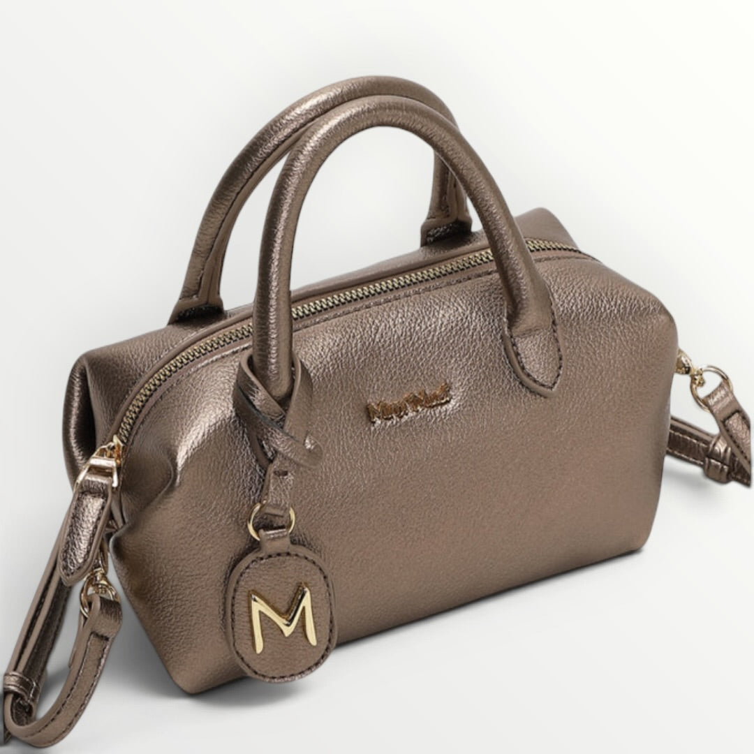 MIMI' MUA' - BORSA BAULETTO PICCOLA CON LOGO