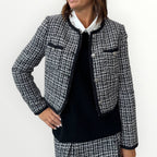 GUESS - GIACCA IN TWEED CON BOTTONI GIOIELLO