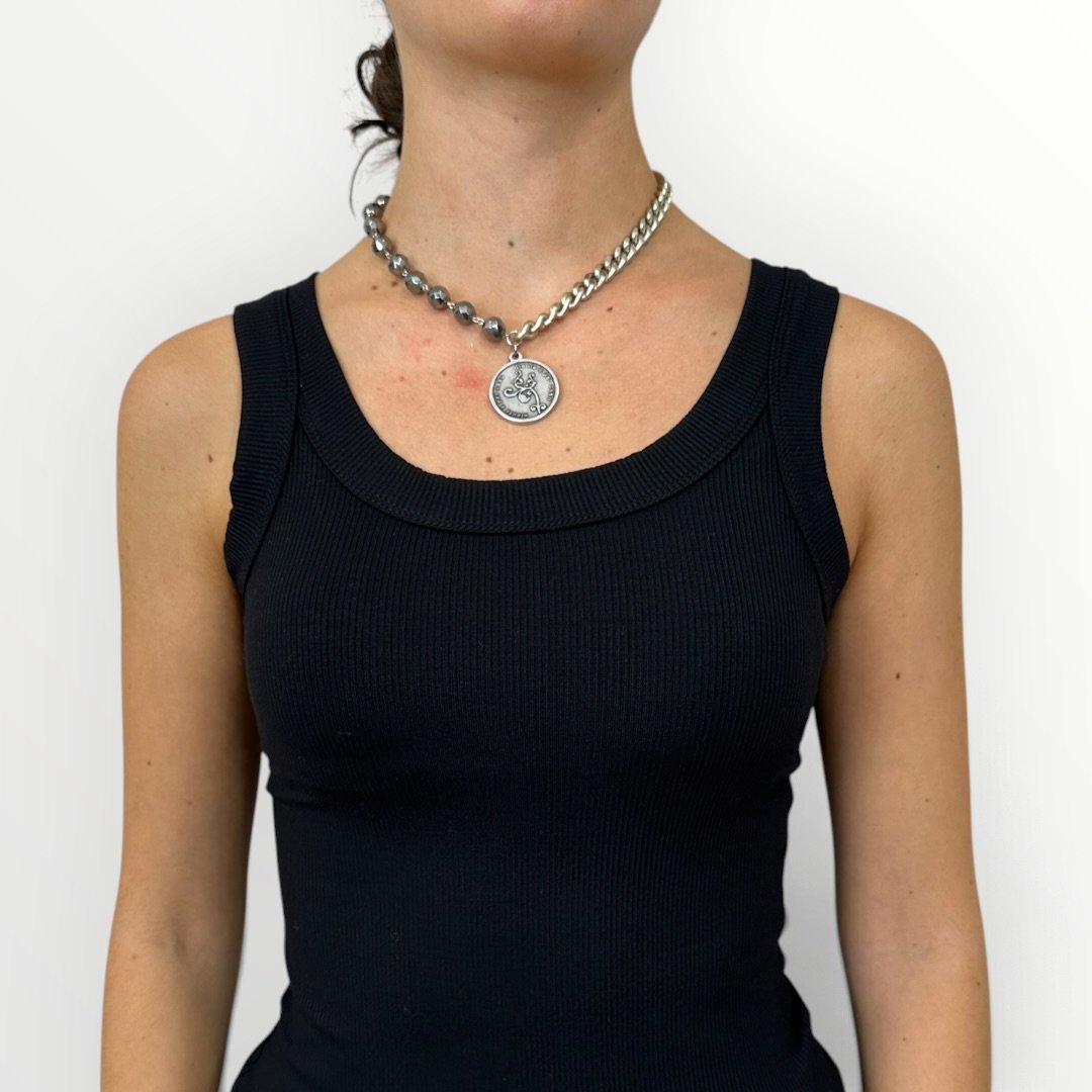 MOMI - FRANCESCA CORTA MEDAGLIA ARGENTO