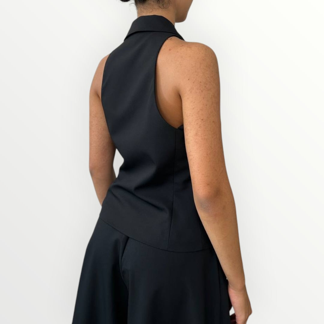 IMPERIAL - GILET DOPPIOPETTO SMANICATO