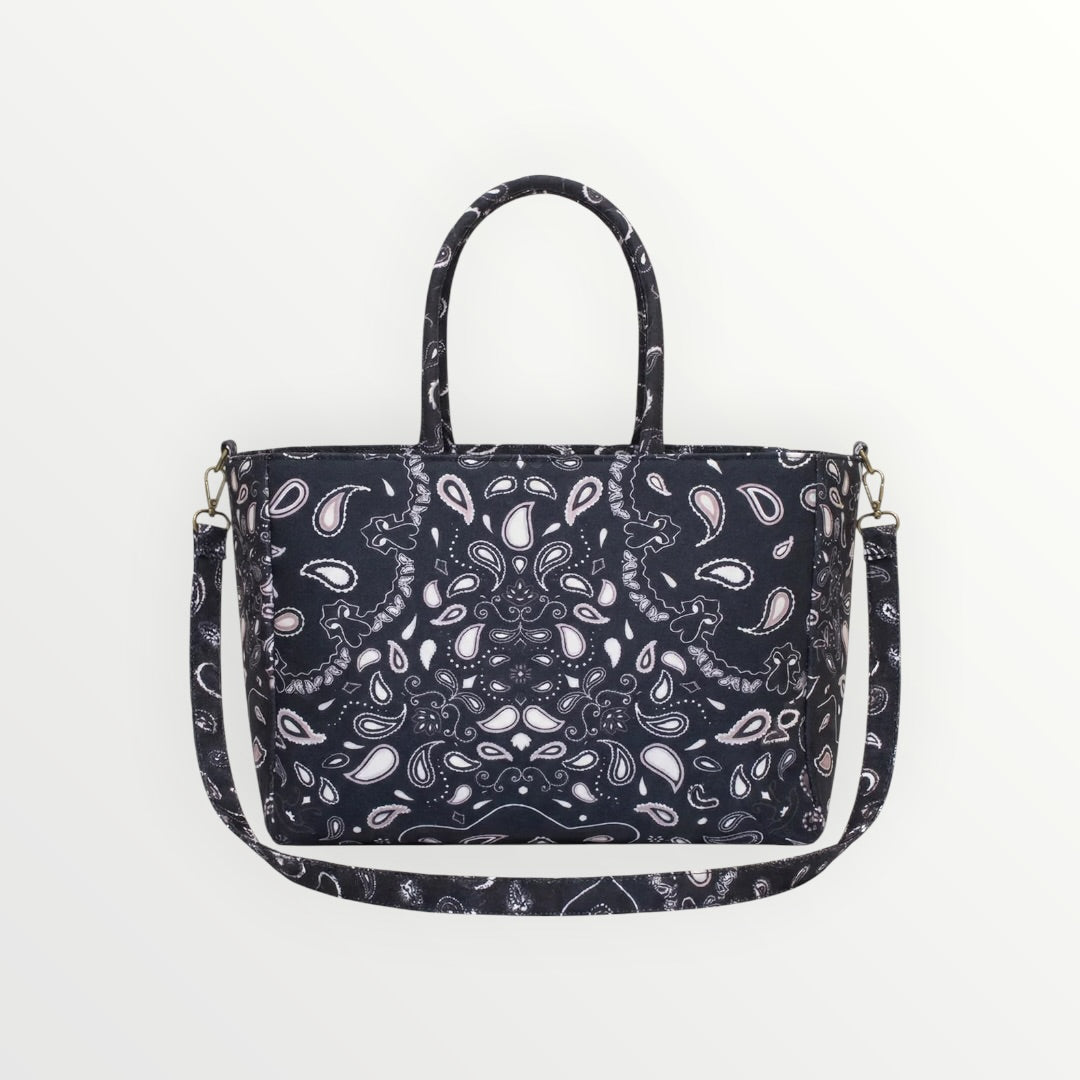 EFFEK - BORSA MARE CON ARRICCIATURA PAISLEY