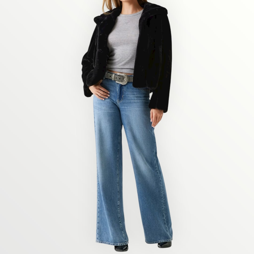 GUESS - GIACCA PELLICCIA SINTETICA