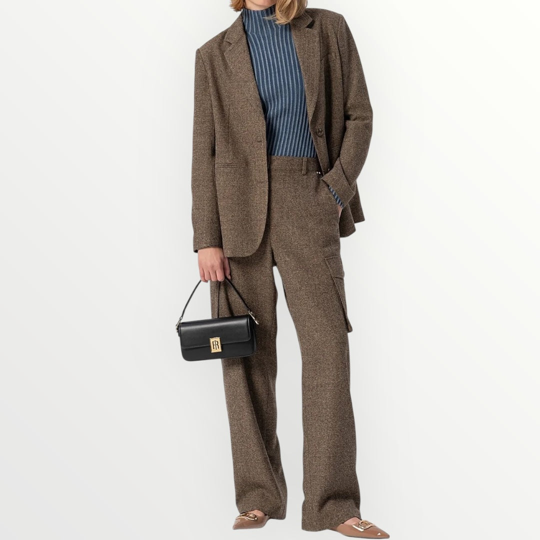 FRACOMINA - MAGLIA A COSTE A COLLO ALTO