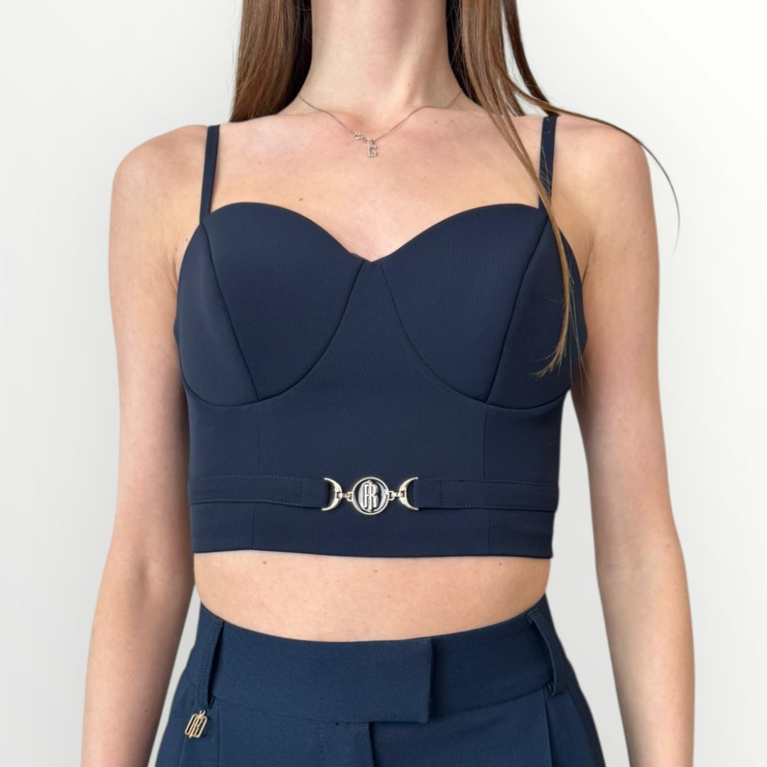 FRACOMINA - TOP CORPETTO LOGATO