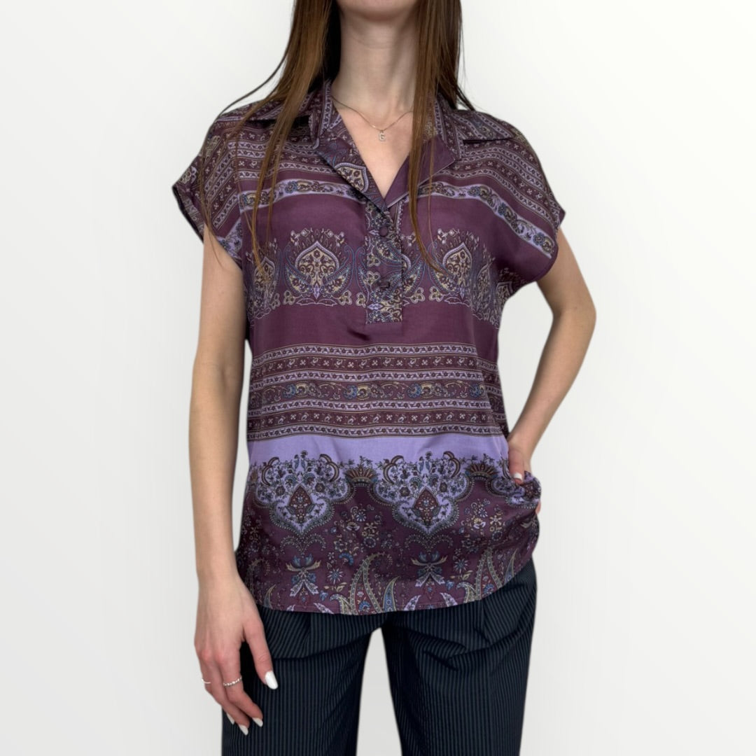 FERRONE - CAMICIA SMANICATA IN SETA