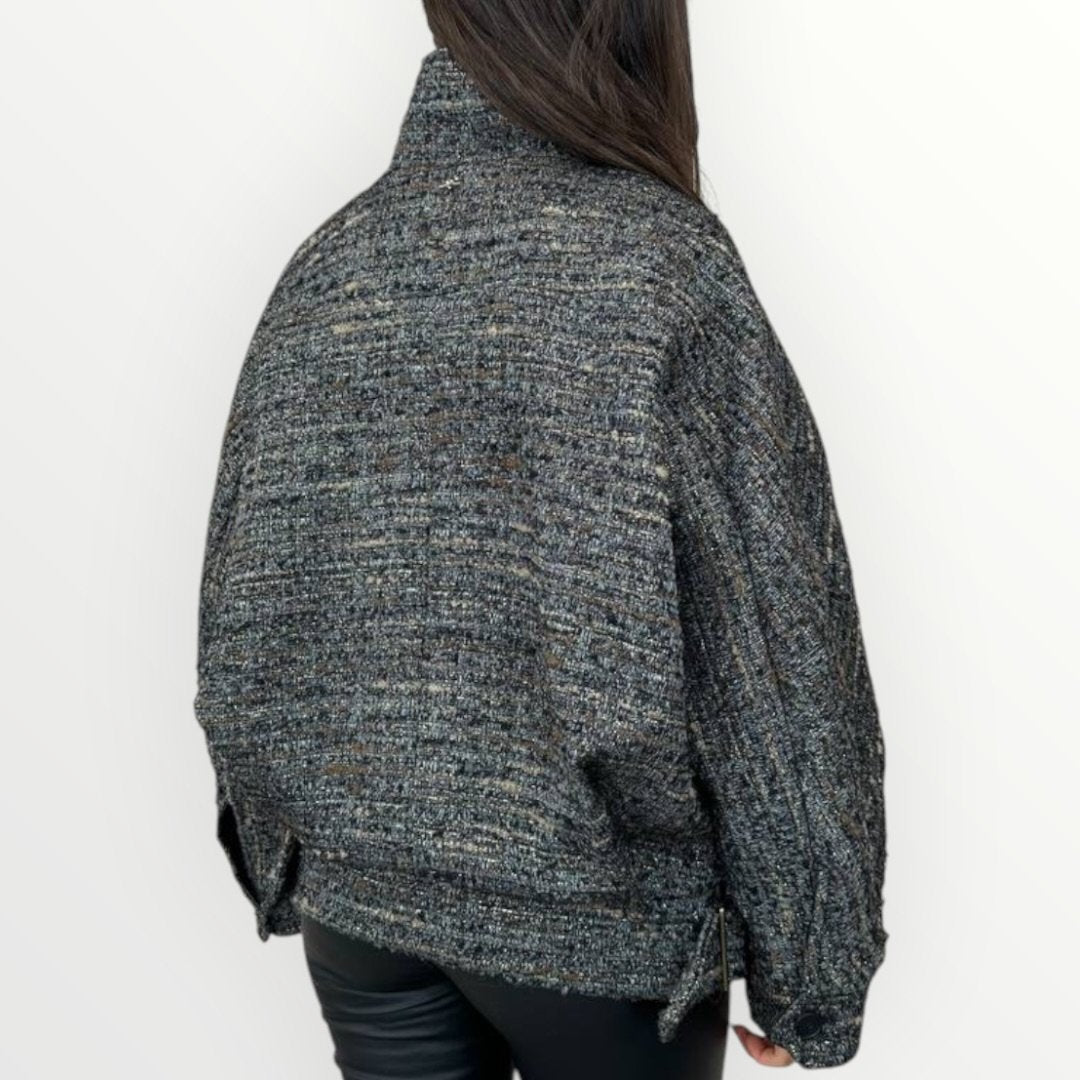 SOUVENIR - GIUBBOTTOIN TWEED OVER Immagine secondaria del prodotto
