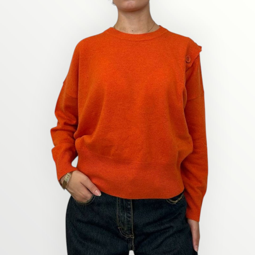 HAVEONE - MAGLIA CON BOTTONCINI SULLA SPALLA
