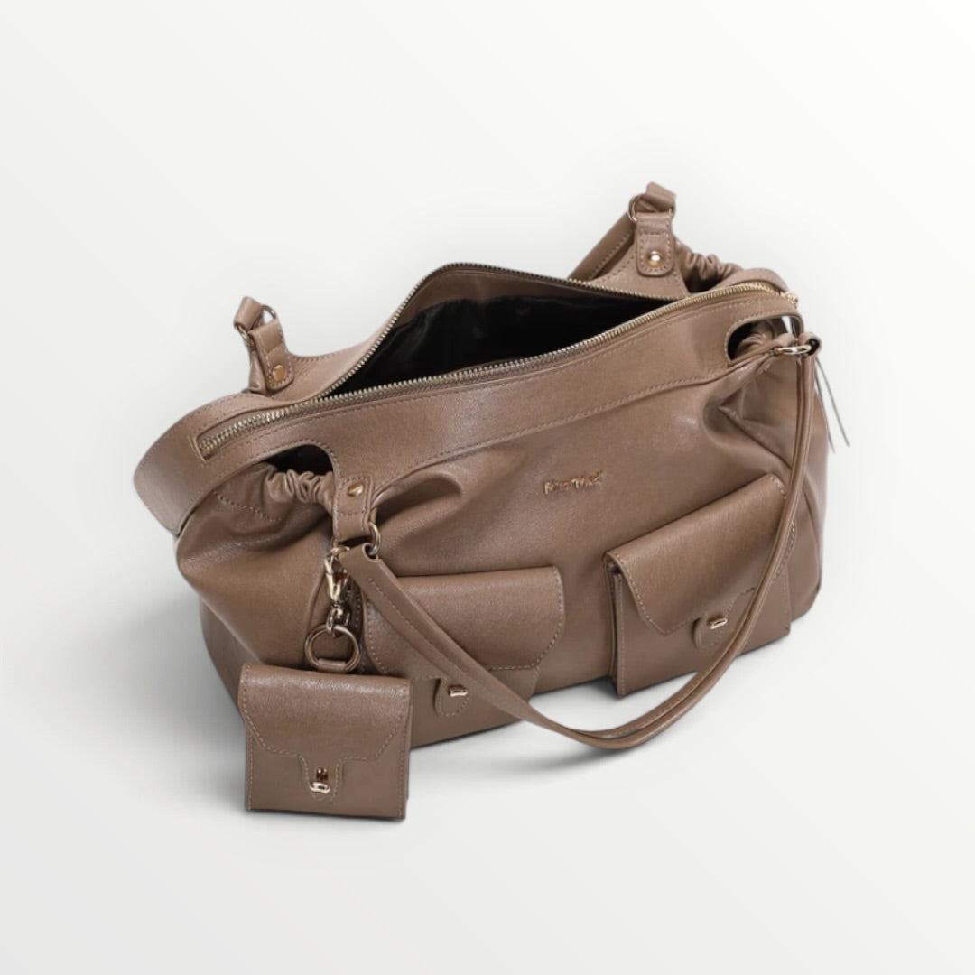 MIMI' MUA' - BORSA A SPALLA CON TASCHINE