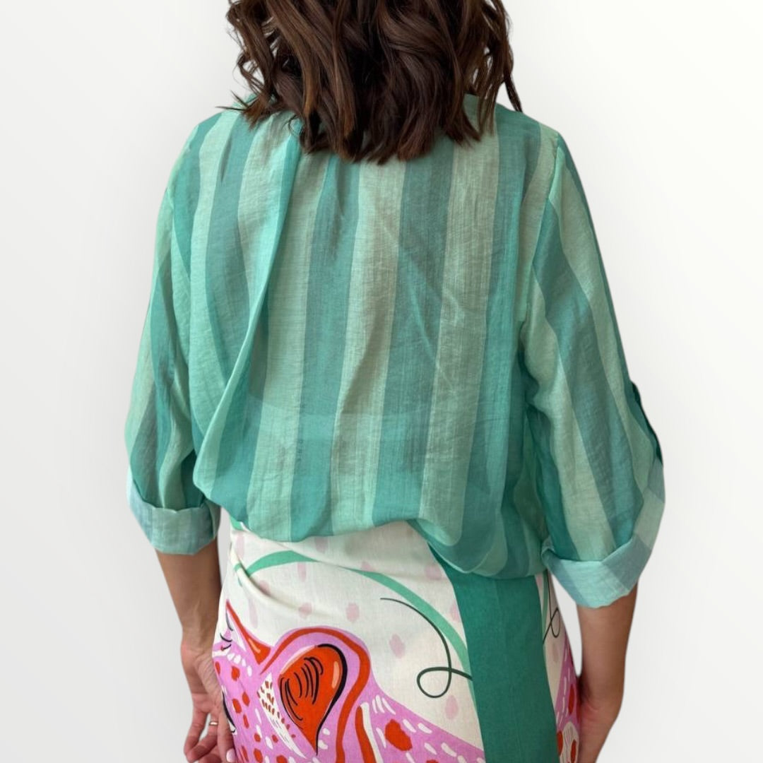 HAVEONE - CAMICIA LEGGERA A RIGHE
