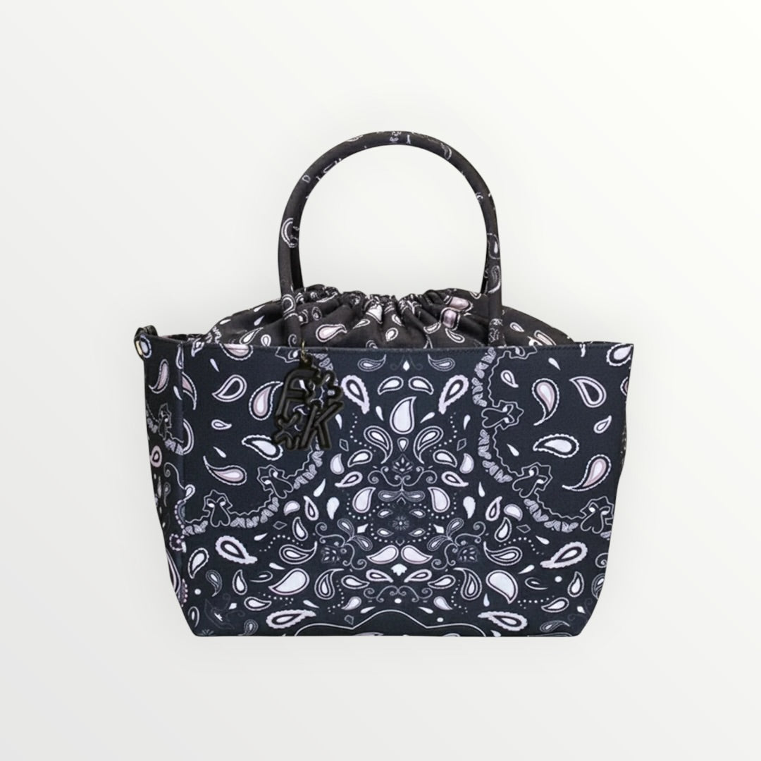 EFFEK - BORSA MARE CON ARRICCIATURA PAISLEY