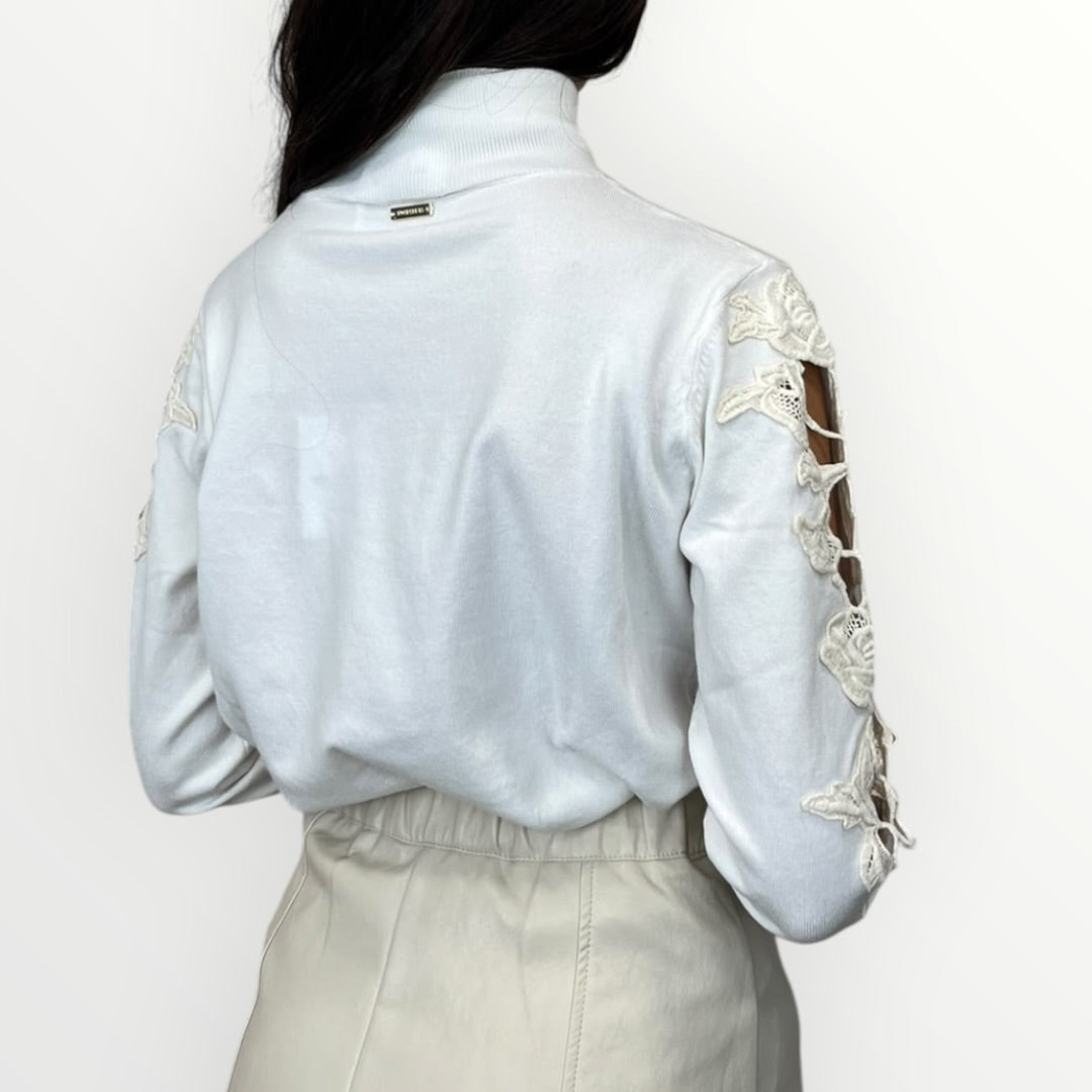 NO SECRETS - MAGLIA DOLCEVITA CON RICAMI