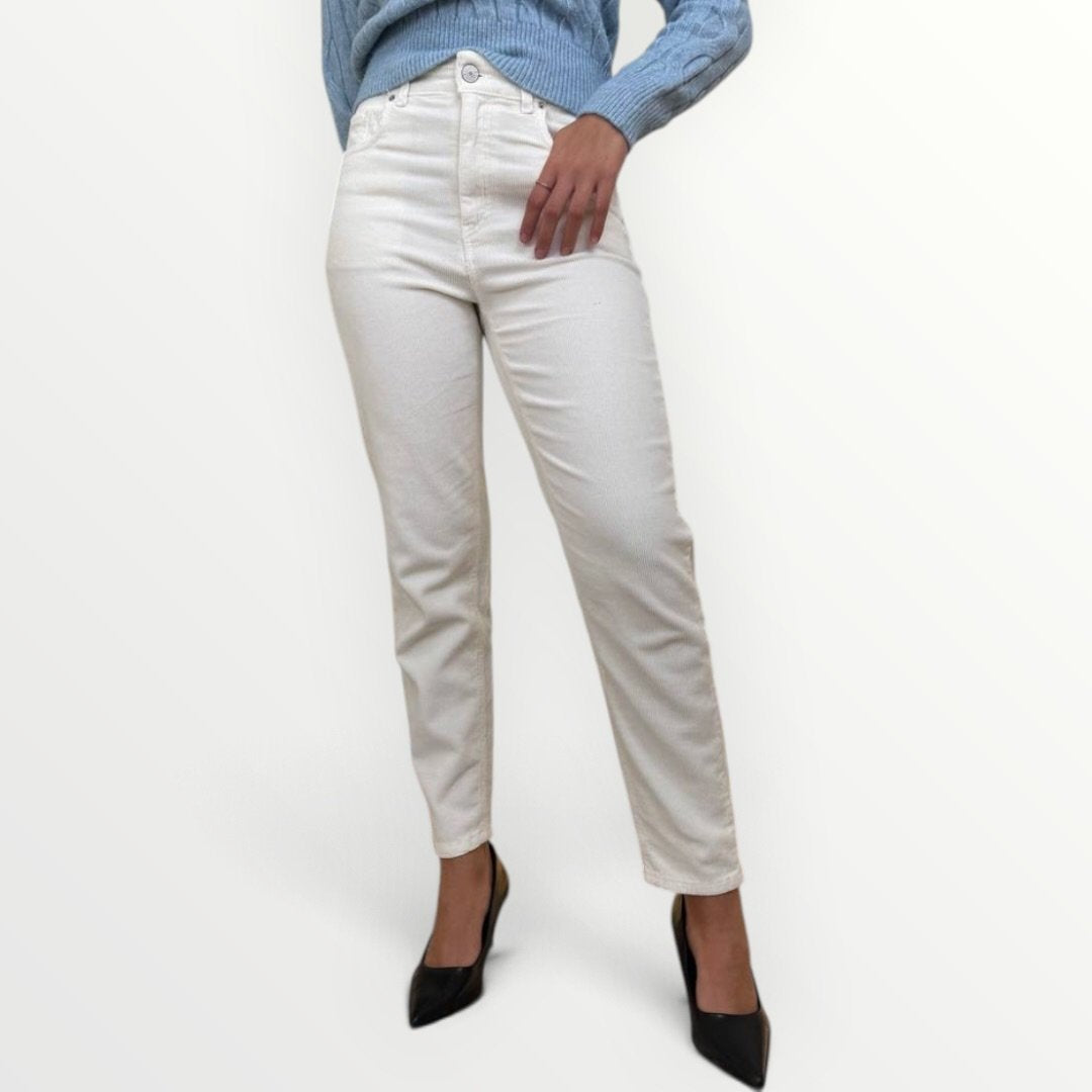 FRACOMINA - PANTALONE A SIGARETTA IN VELLUTO