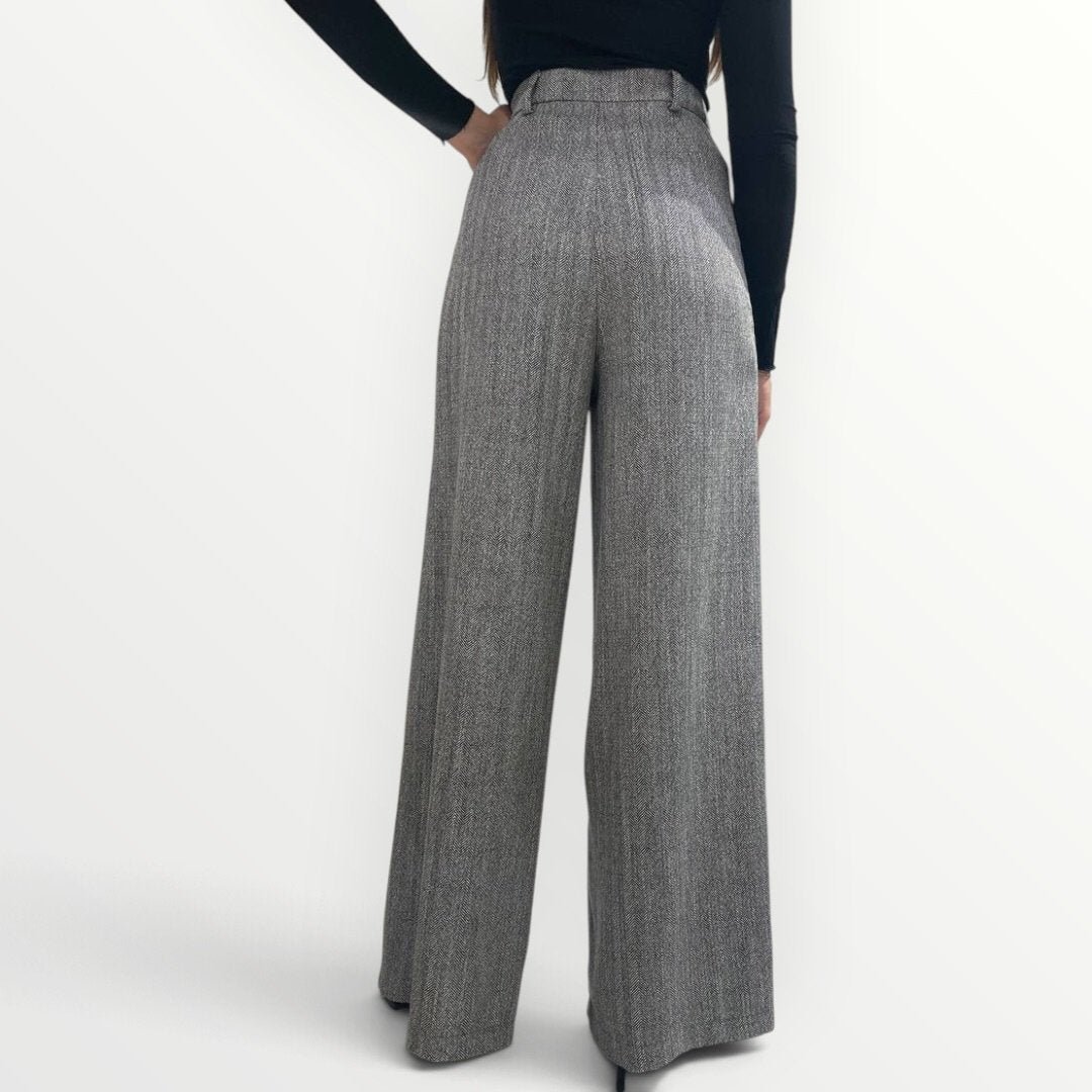 HAVEONE - PANTALONE SPIGATO A PALAZZO Secondary image