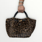 AYFEE - BORSA SHOPPER IN ECO-PELLICCIA CON TRACOLLA
