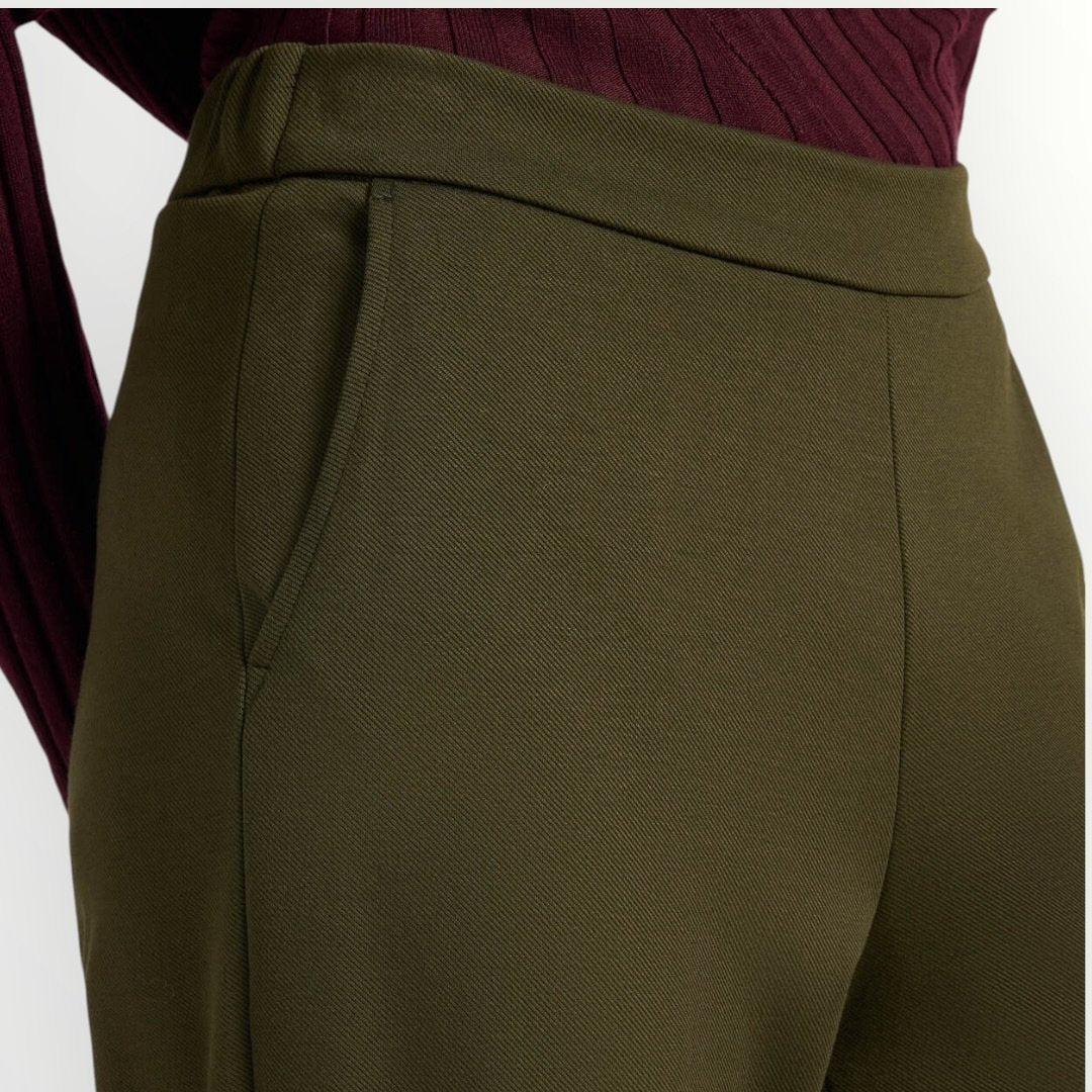 ELENA MIRO' - PANTALONE A PALAZZO IN MISTO VISCOSA