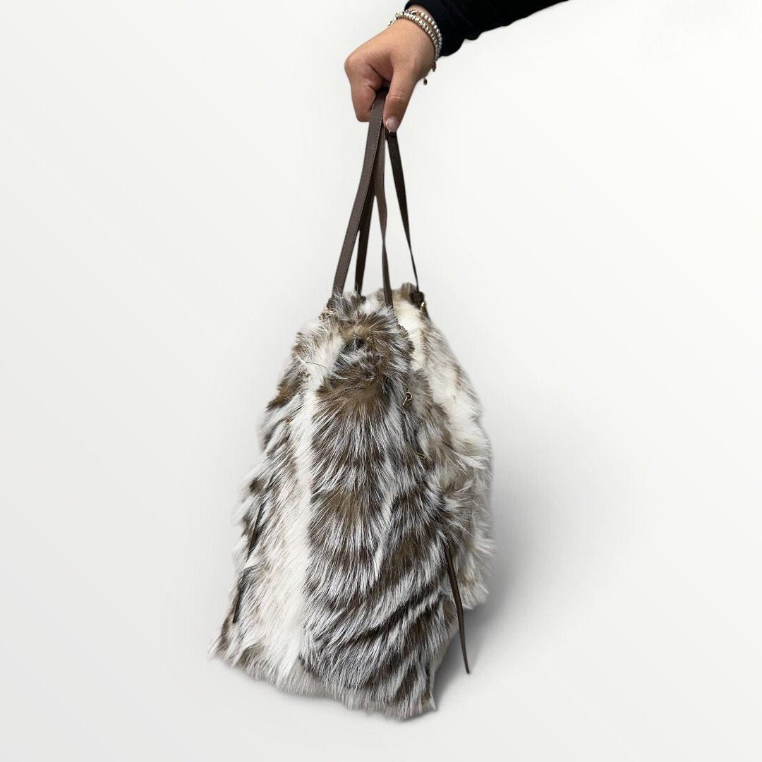 AYFEE - BORSA IN ECO-PELLICCIA A SPALLA