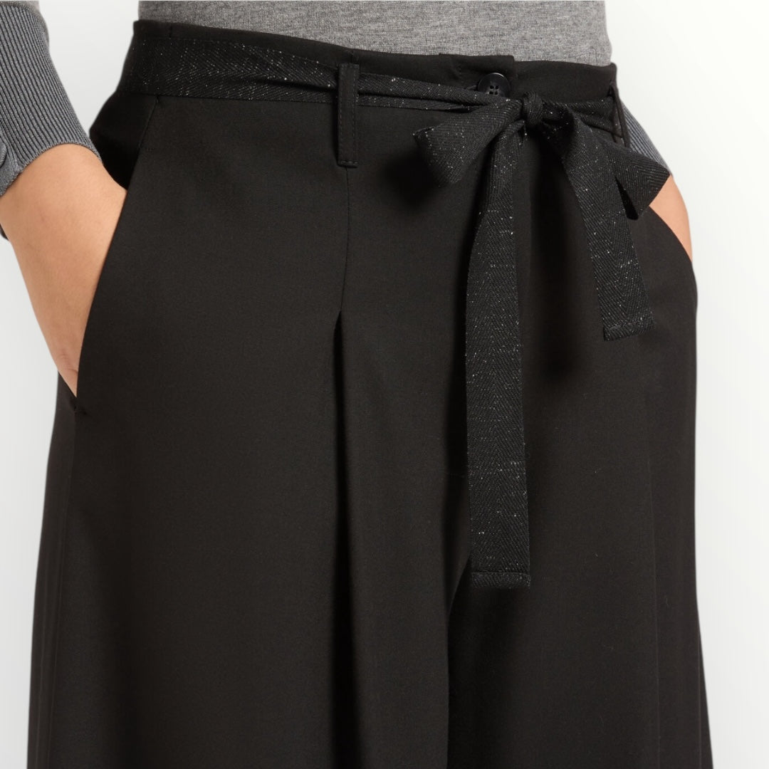 ELENA MIRO' - PANTALONE AMPIO CON CINTURA