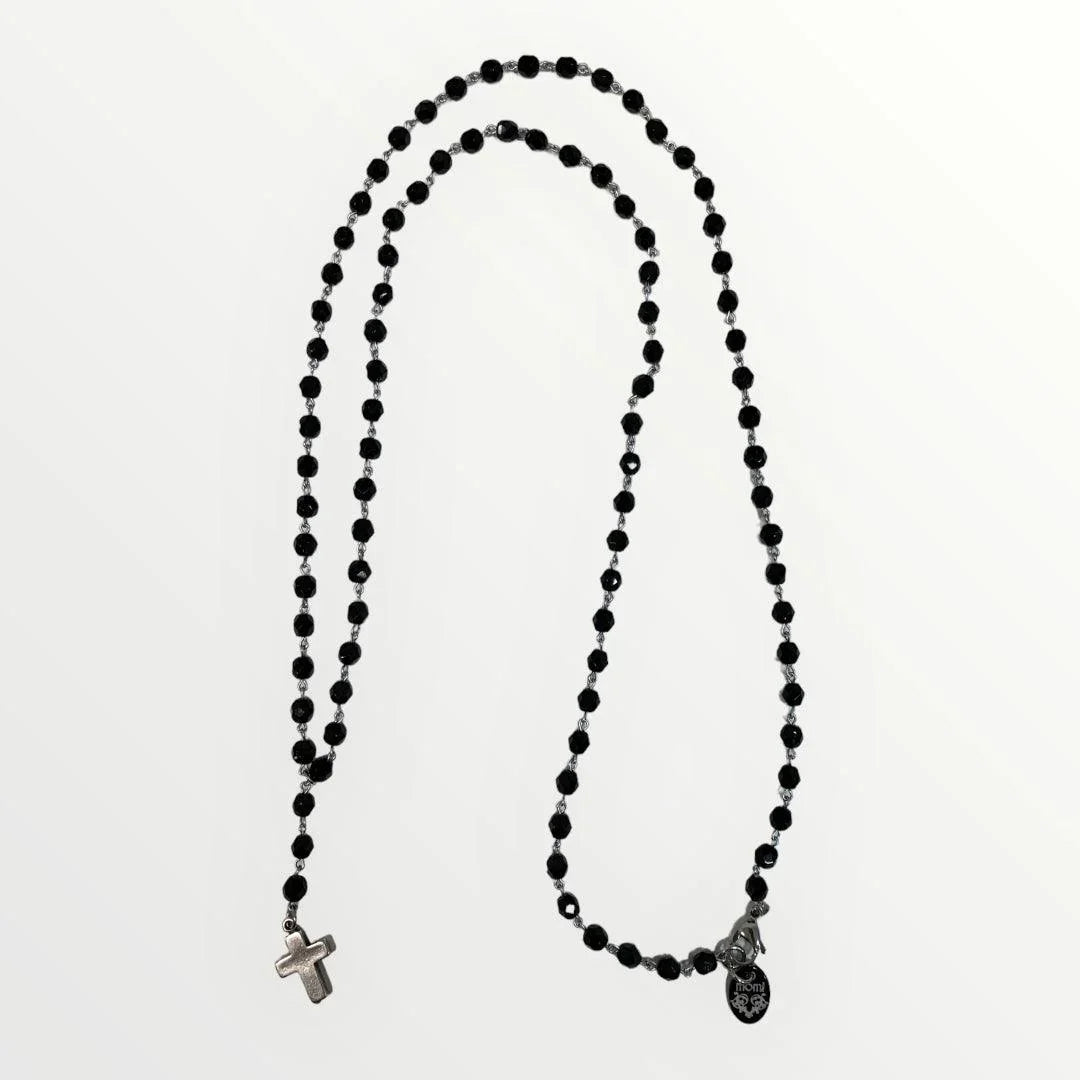 MOMI - COLLANA ROSARIO LUNGO CROCE Immagine secondaria del prodotto